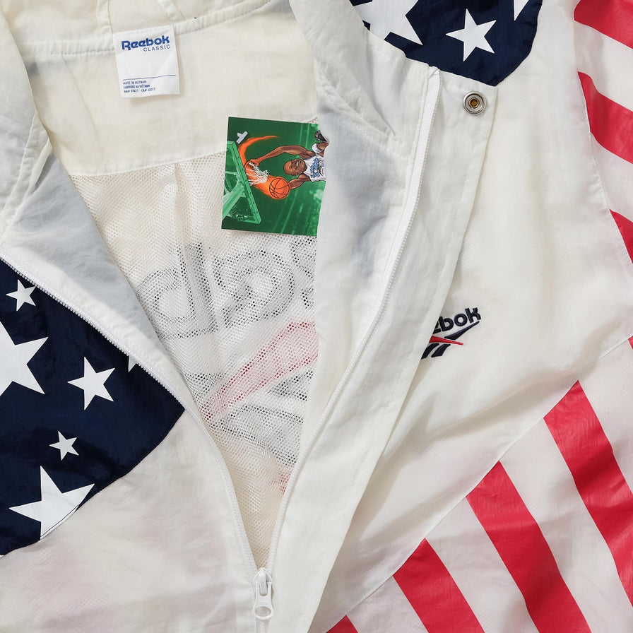 Reebok USA Track Jacket Medium 