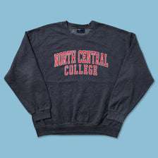 Vintage North Central College Sweater Large 