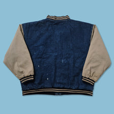 Vintage Denim Varsity Jacket 3XL 