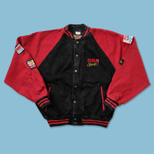 Vintage RCA Sports Denim Varsity Jacket Large 