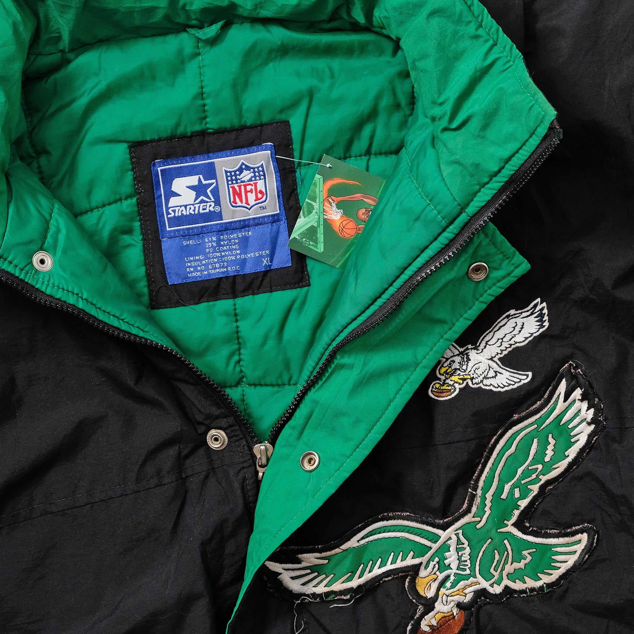 Vintage 90's Philadelphia Eagles Starter Double Hood Hoodie