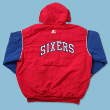 Vintage Starter Philadelphia 76ers Padded Jacket XLarge 
