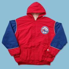 Vintage Starter Philadelphia 76ers Padded Jacket XLarge 