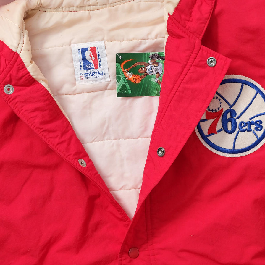 Vintage Starter Philadelphia 76ers Padded Jacket XLarge 
