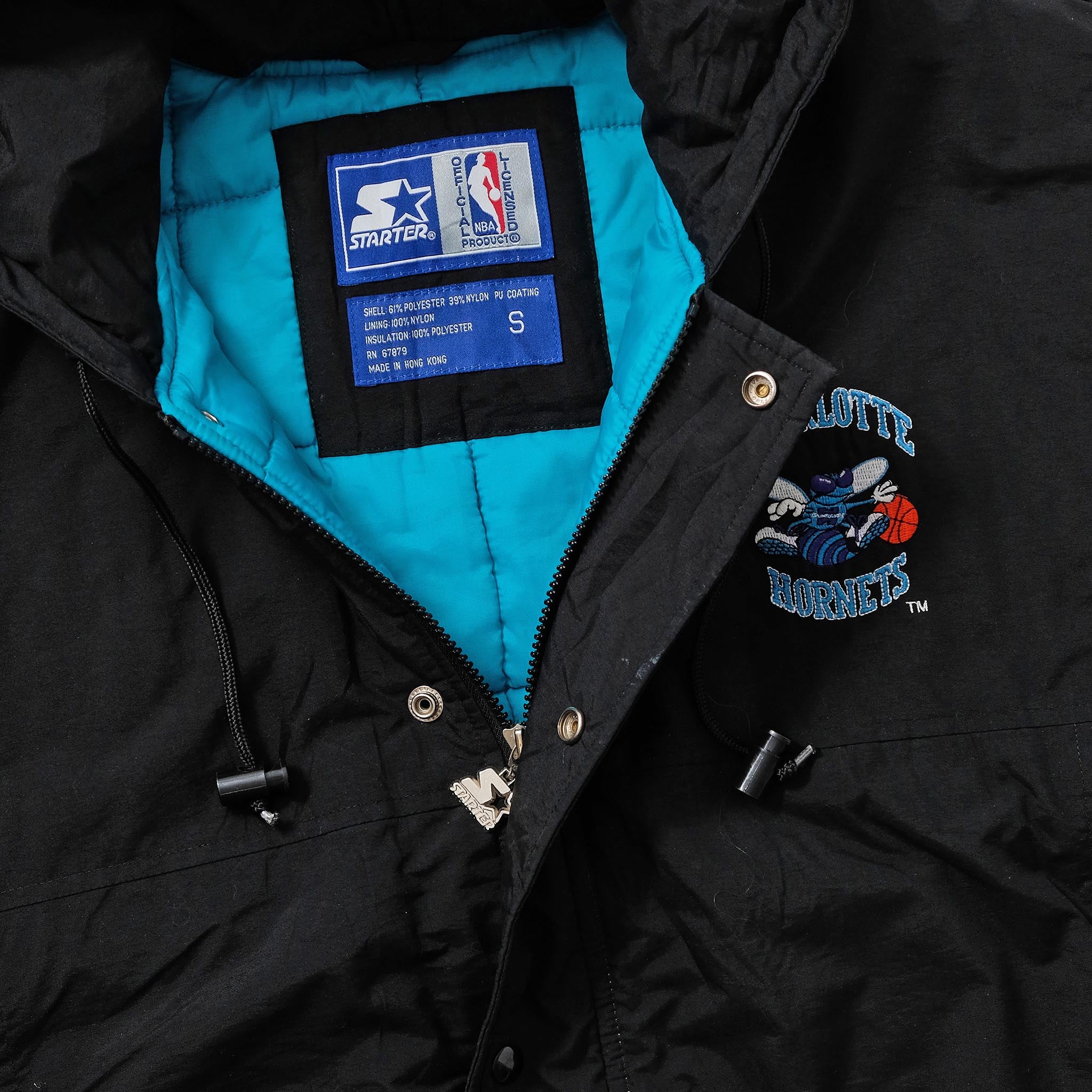 Vintage Starter - Charlotte Hornets 1/2 Zip Jacket 1990s Medium – Vintage  Club Clothing
