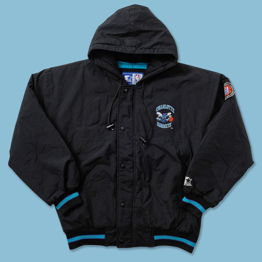 Vintage Starter Charlotte Hornets Padded Jacket Medium 