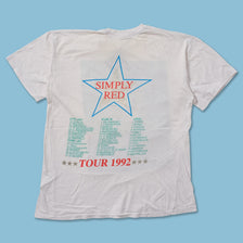 1992 Simply Red Europe Tour T-Shirt Medium 