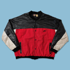 Vintage NIketown Leather Varsity Jacket XLarge - Double Double Vintage