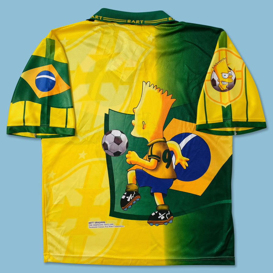 1999 Bart Simpson Brasil Jersey Large - Double Double Vintage