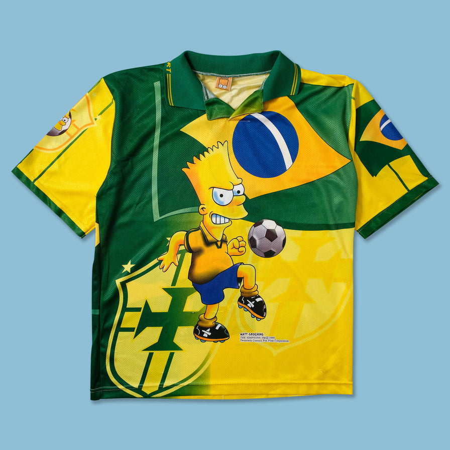 1999 Bart Simpson Brasil Jersey Large - Double Double Vintage