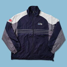 Vintage Reebok Seattle Seahawks Track Jacket Large - Double Double Vintage