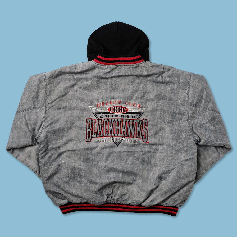 Vintage Chicago Blackhawks Varsity Jacket XLarge - Double Double Vintage