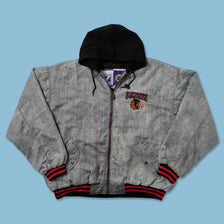 Vintage Chicago Blackhawks Varsity Jacket XLarge - Double Double Vintage