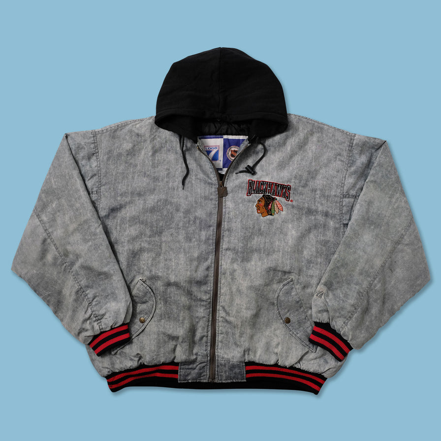 Vintage Chicago Blackhawks Varsity Jacket XLarge - Double Double Vintage