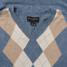 Argyle Knit Vest Medium 