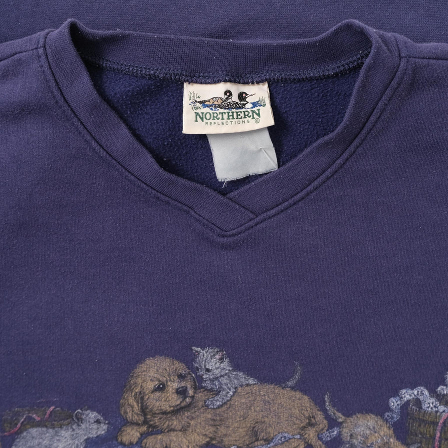 Vintage Animal Sweater Large 