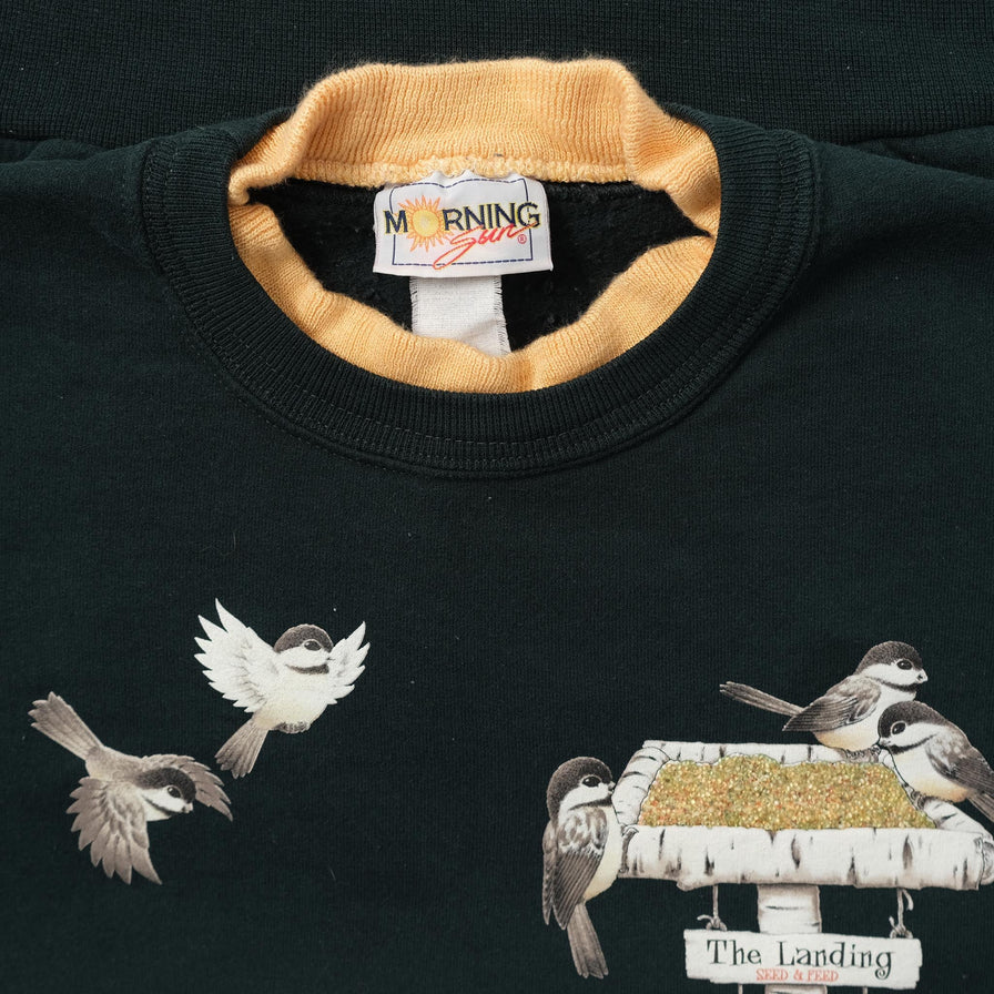 Vintage Birds Sweater Large 
