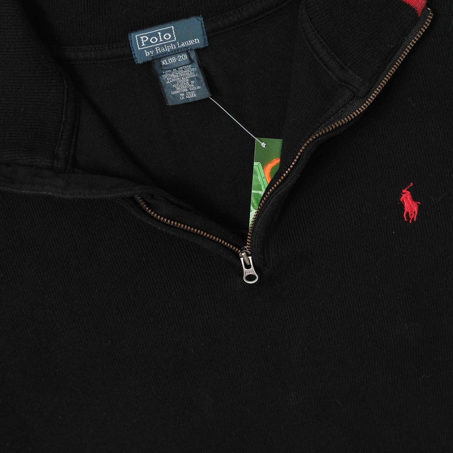 Polo Ralph Lauren Q-Zip Knit Sweater Large 