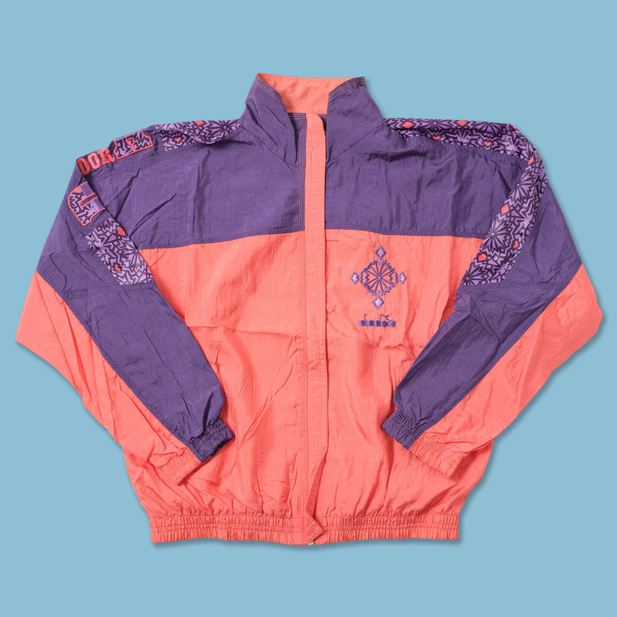 Vintage Diadora Women's Track Jacket Small 