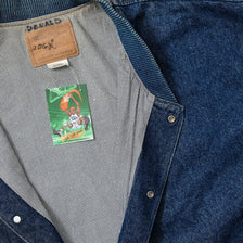Vintage Denim Varsity Jacket XXL 