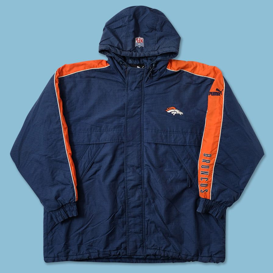 Vintage Puma Denver Broncos Padded Jacket XXL 