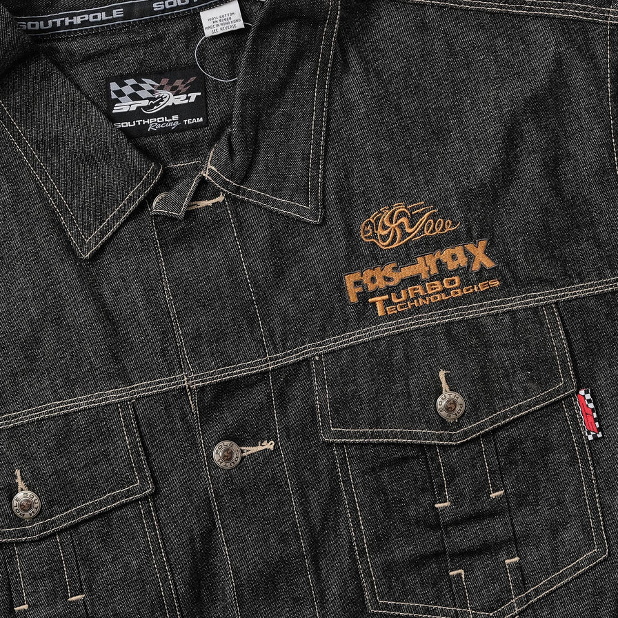 Vintage Southpole Racing Denim Jacket XXL 