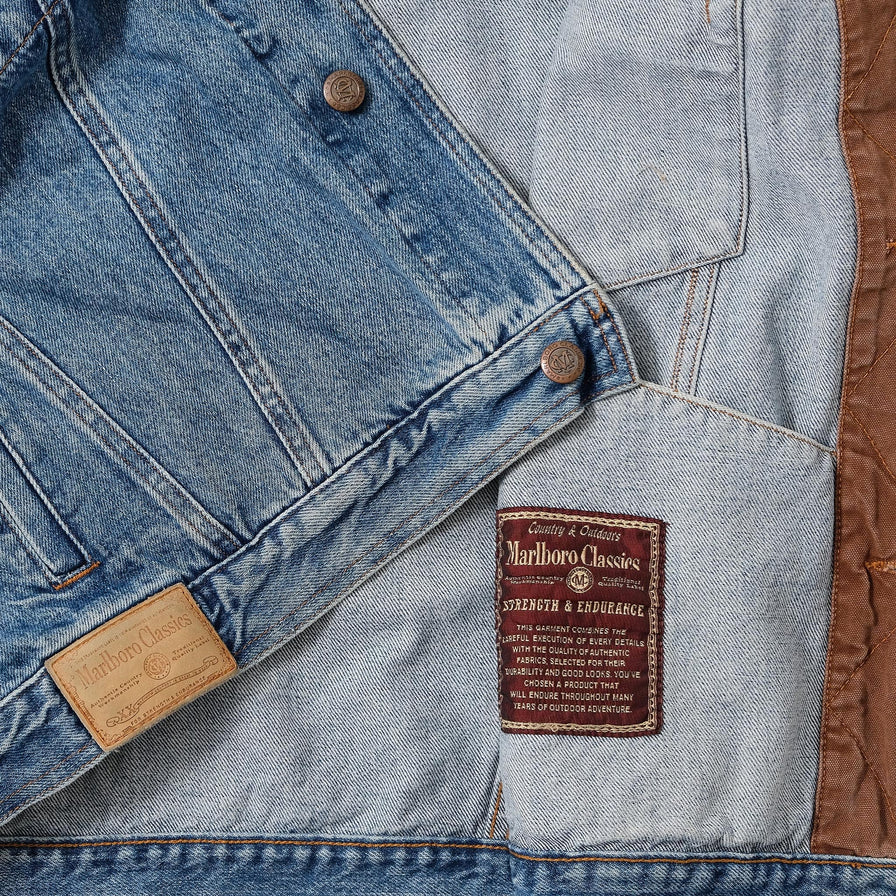 Vintage Malboro Classics Denim Jacket Medium 