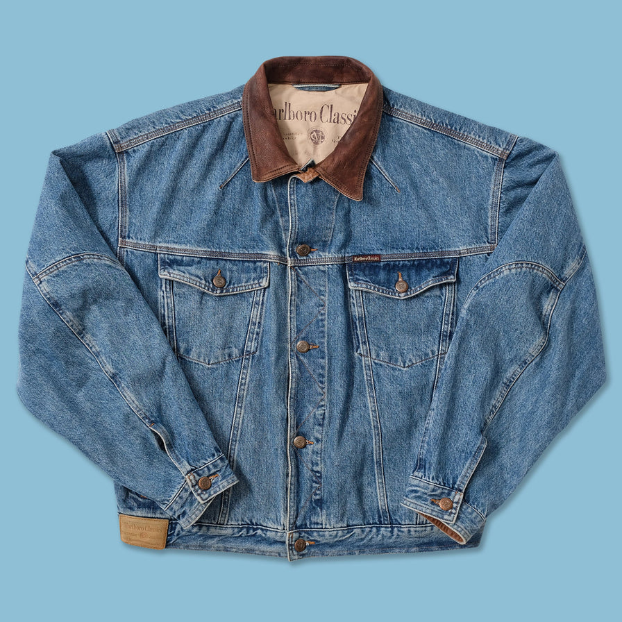 Vintage Malboro Classics Denim Jacket Medium 