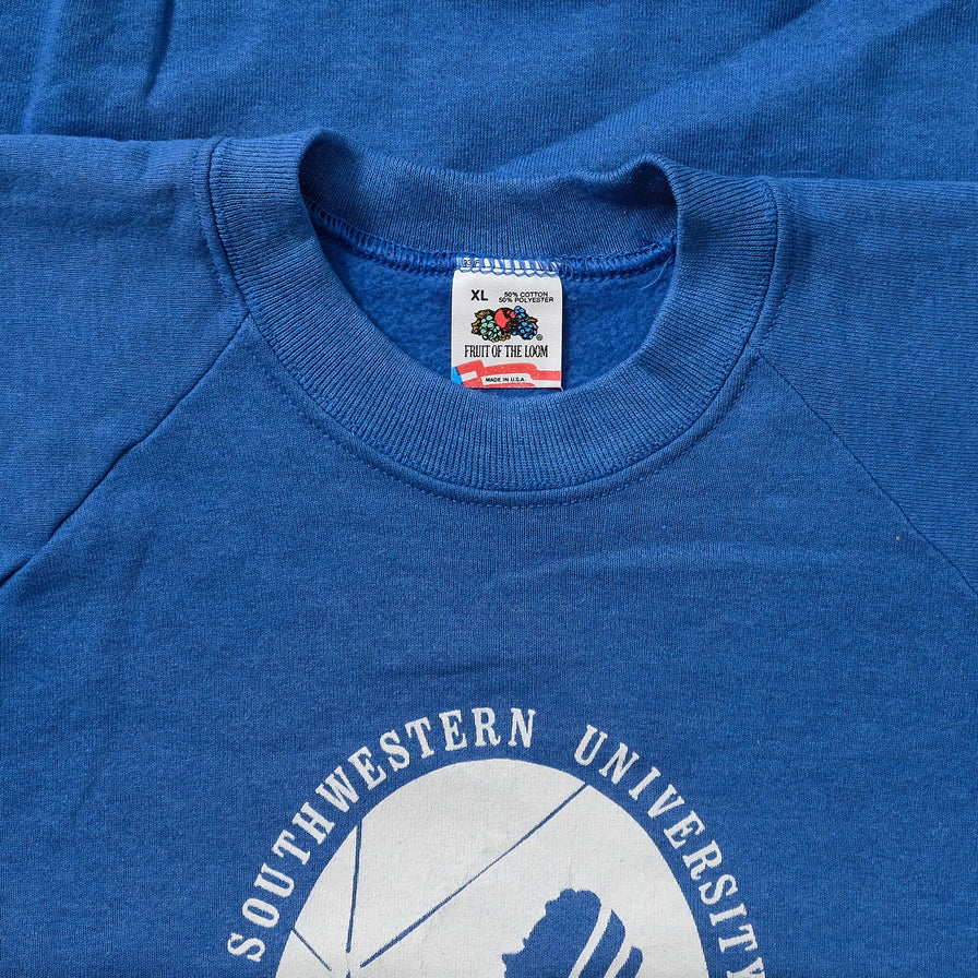 Vintage Southwestern University Sweater Large 