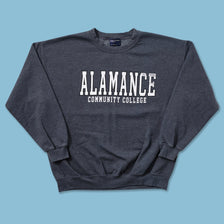 Vintage Alamance College Sweater Large 