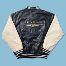 Vintage Chrysler Wool Leather Varsity Jacket Large 
