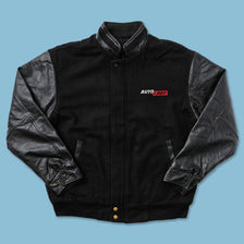 Vintage Auto Care Wool Leather Varsity Jacket Medium 
