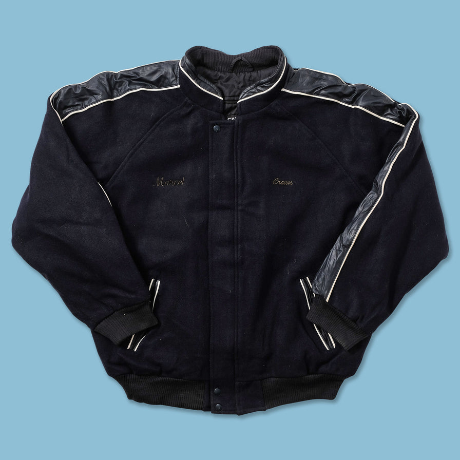 Vintage Wool Leather Varsity Jacket XXL 