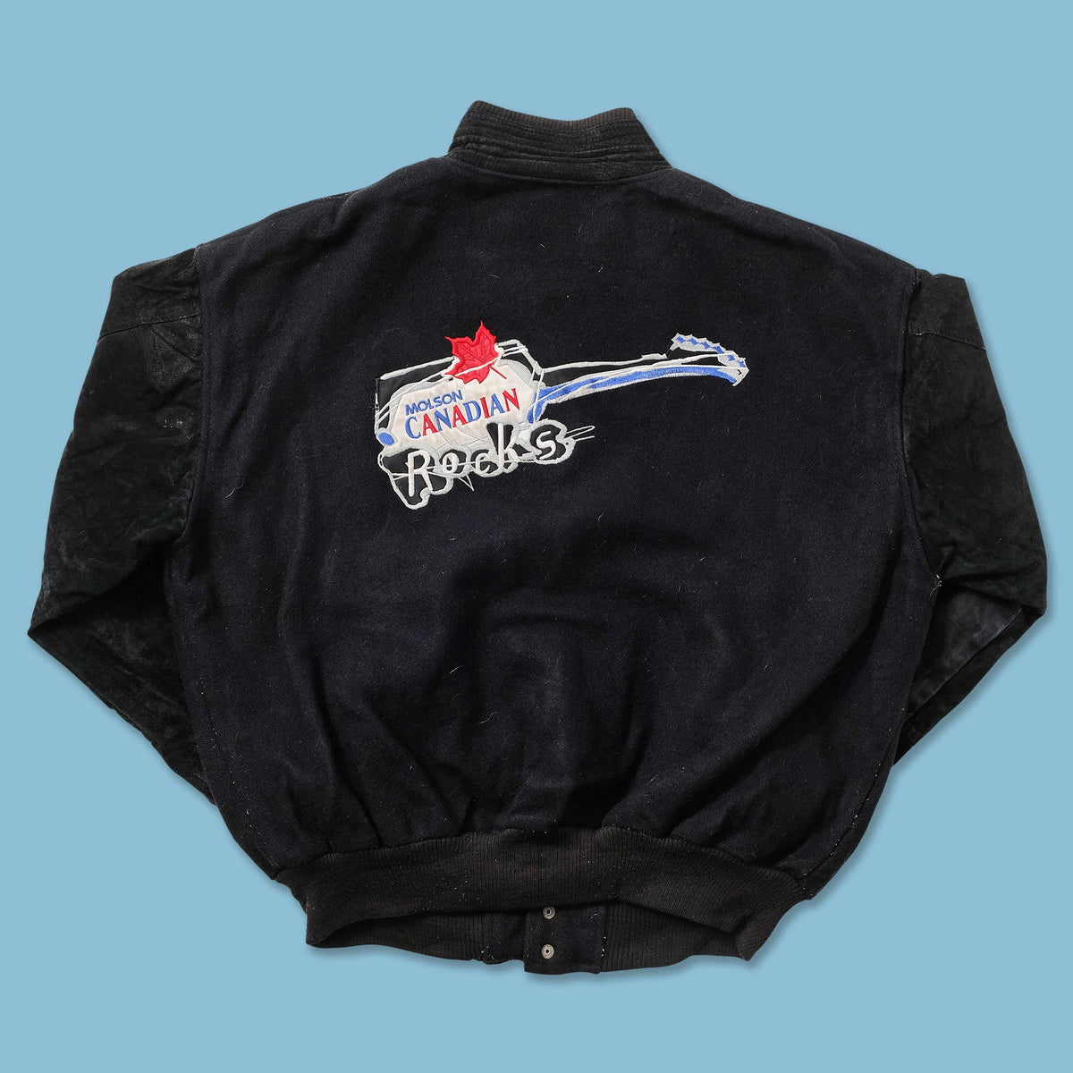 Vintage Molson Canadian Rocks Varsity Jacket Large | Double Double Vintage