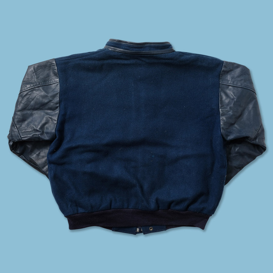 Vintage Wool Leather Varsity Jacket Large 