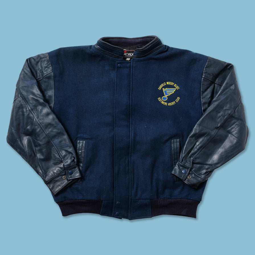 Vintage Wool Leather Varsity Jacket Large 