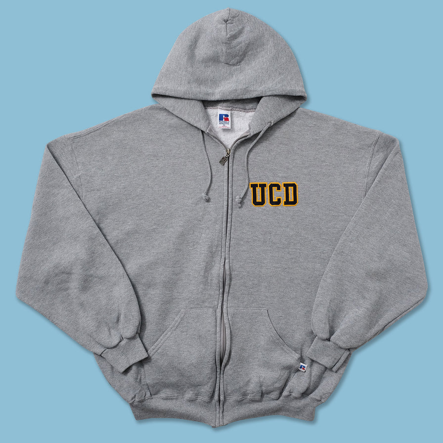 Vintage Russell Athletic UCD Zip Hoody XLarge 