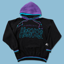 Vintage Starter Charlotte Hornets Hoody Large - Double Double Vintage