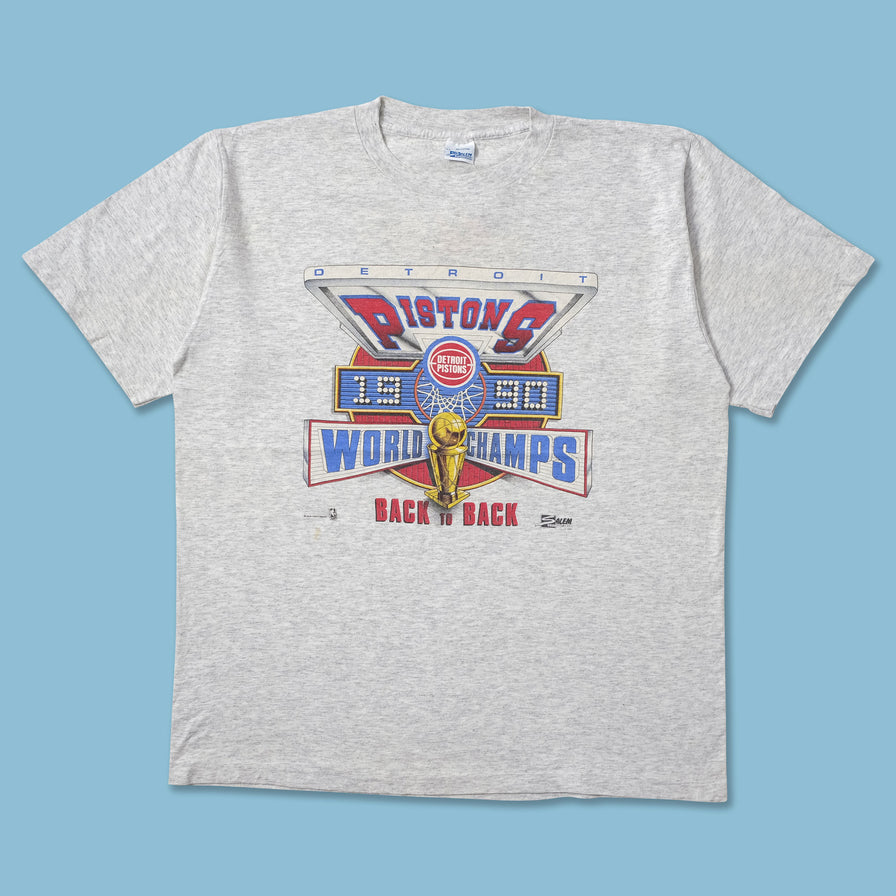 1990 Detroit Pistons Championship T-Shirt XLarge - Double Double Vintage