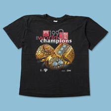1993 Chicago Bulls Championship T-Shirt XLarge - Double Double Vintage