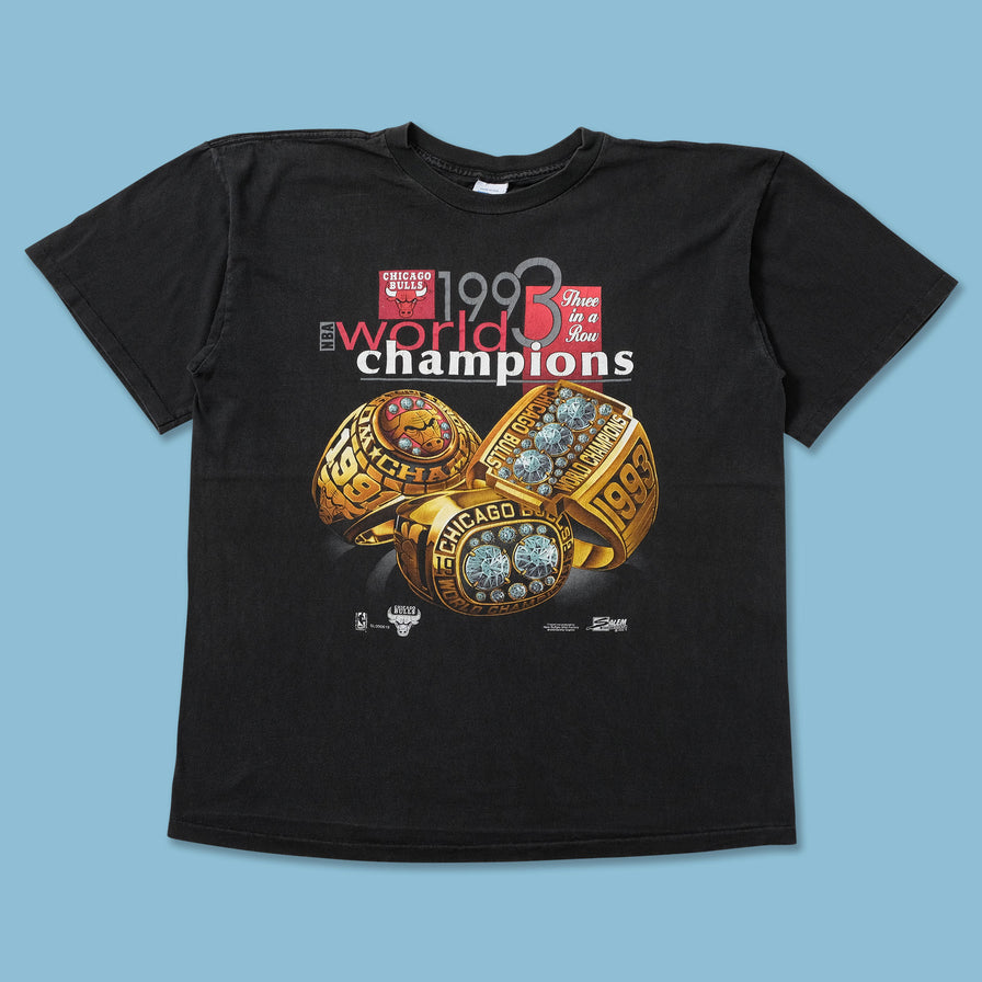 1993 Chicago Bulls Championship T-Shirt XLarge - Double Double Vintage