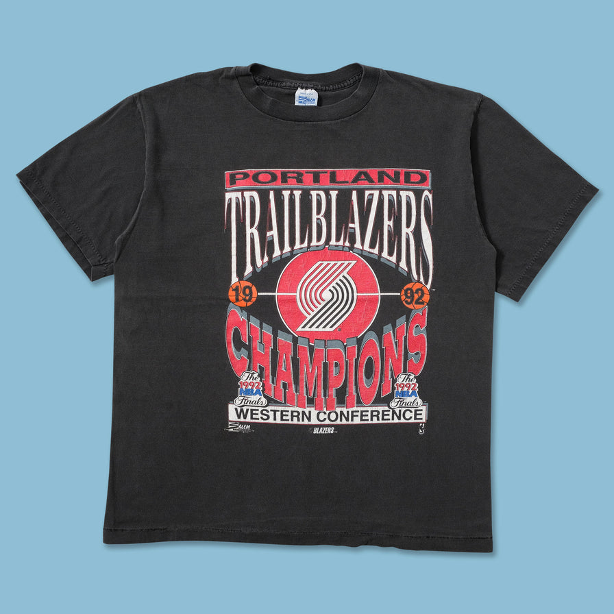 1992 Portland Trailblazers T-Shirt Large - Double Double Vintage