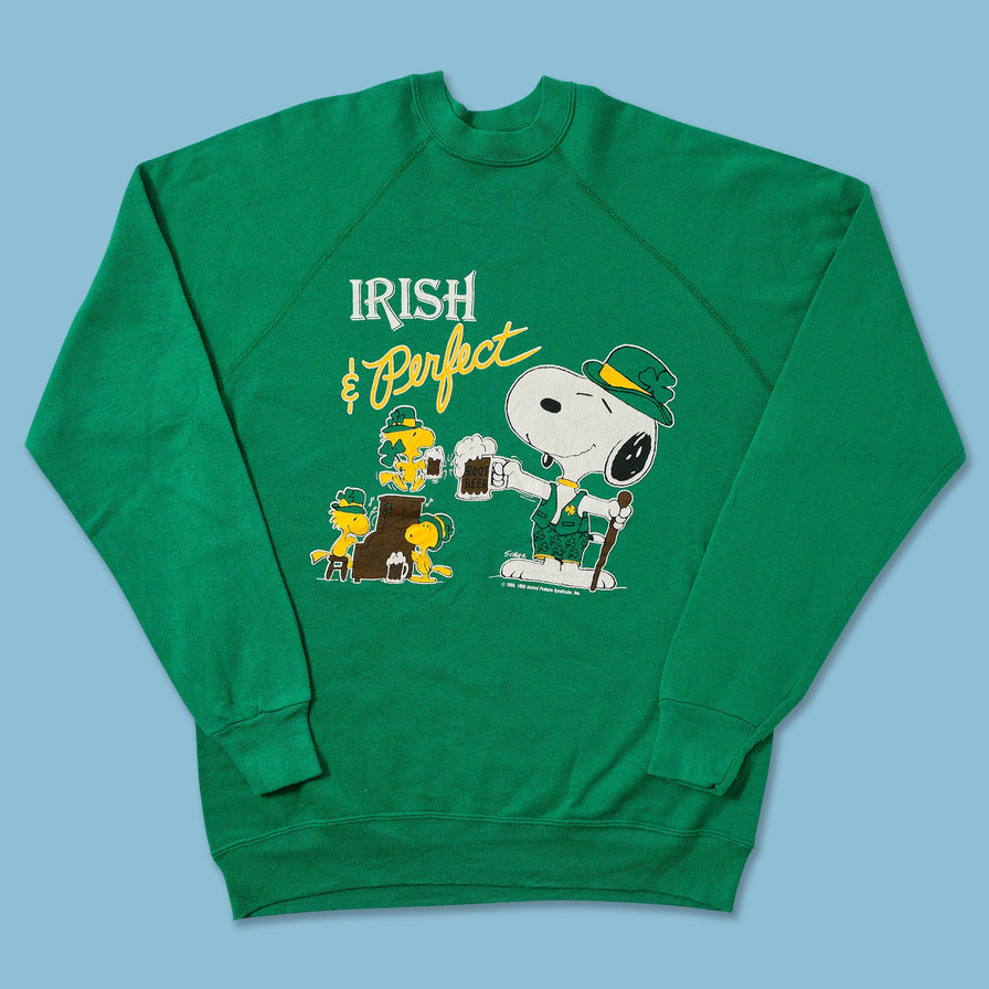 Vintage Snoopy Irish Sweater Medium 