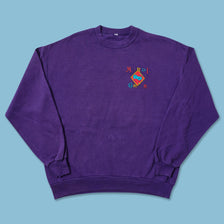 Vintage Mardi Gras Sweater Large 