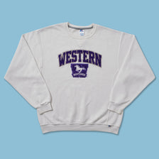 Vintage Russell Athletic Western Mustangs Sweater Large 