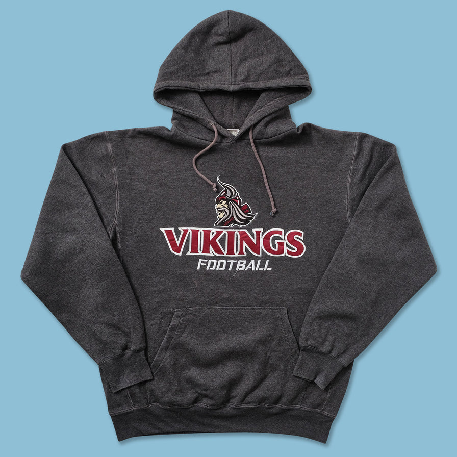Vintage Vikings Football Hoody Large 