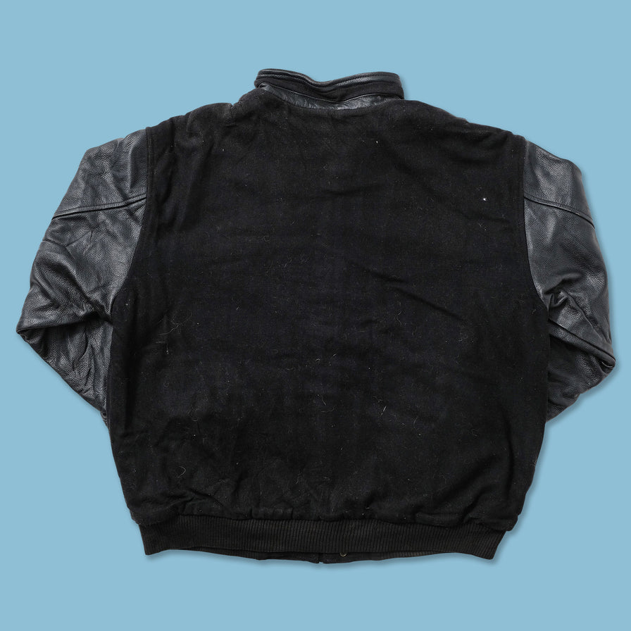 Vintage Wool Leather Varsity Jacket Large 
