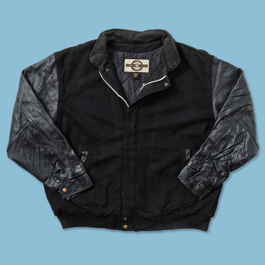 Vintage Wool Leather Varsity Jacket Large 