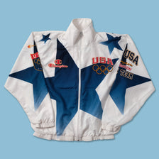 1996 Champion USA Olympic Team Track Jacket Small - Double Double Vintage