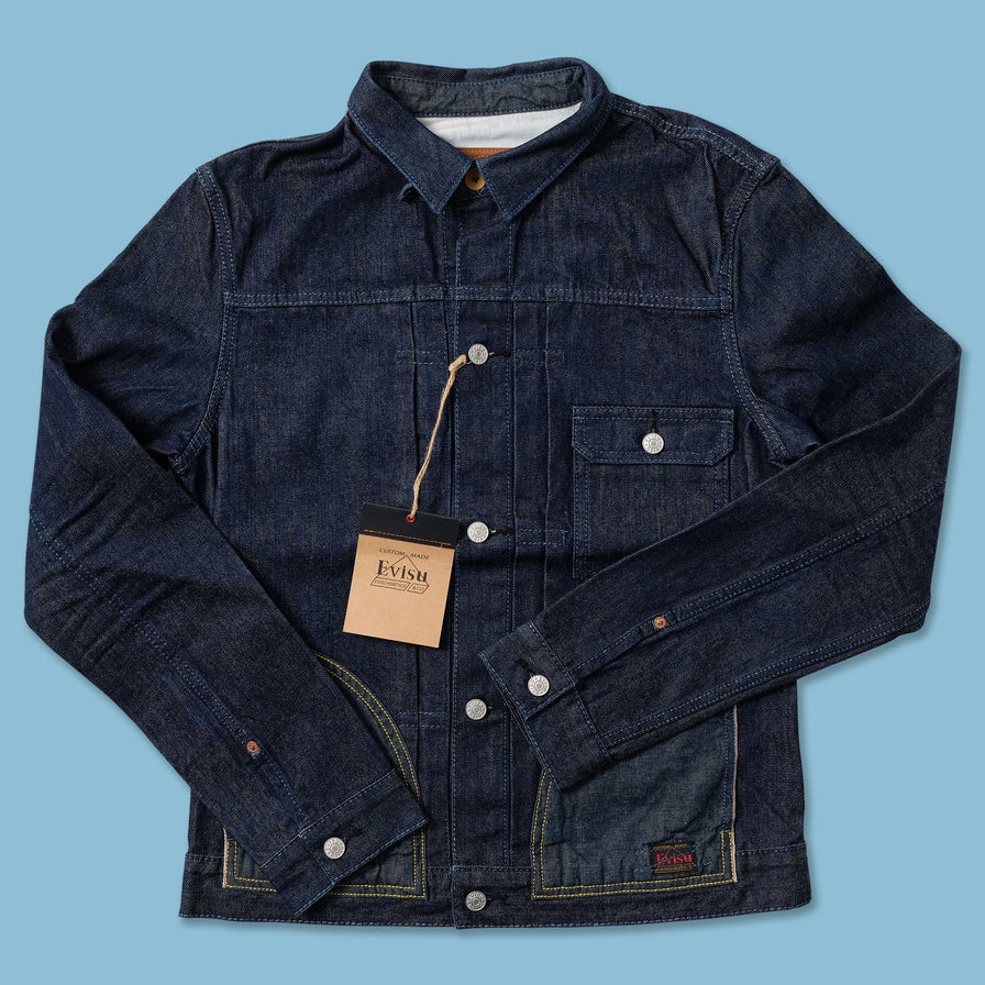 Y2K Evisu Denim Jacket Small - Double Double Vintage
